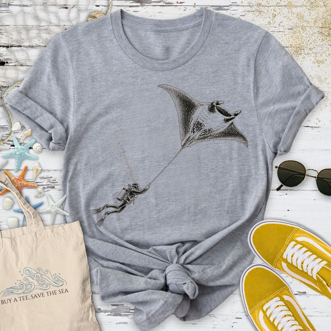 Flowing With A Manta T-Shirt