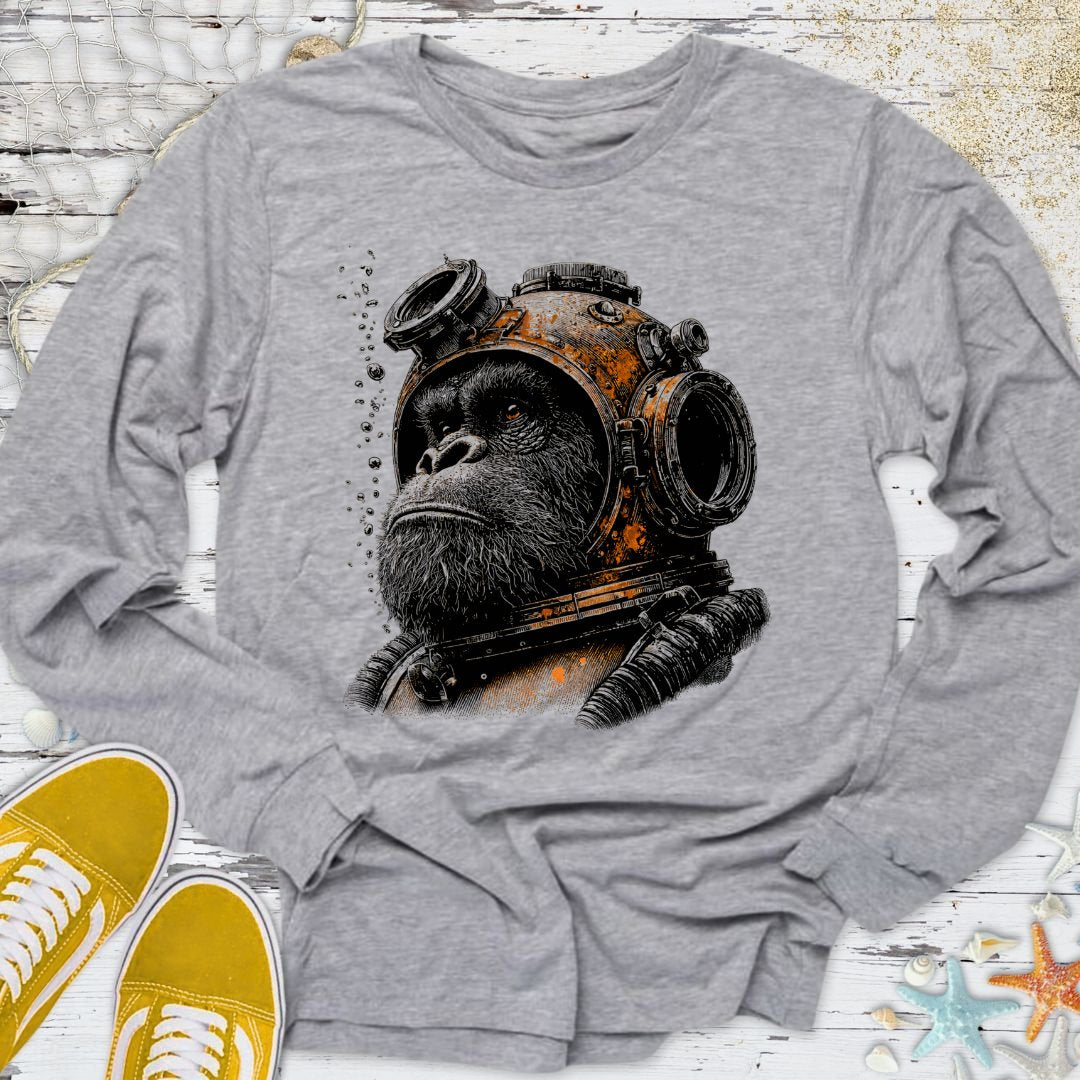 The Deep Sea Gorilla Long Sleeve Tee