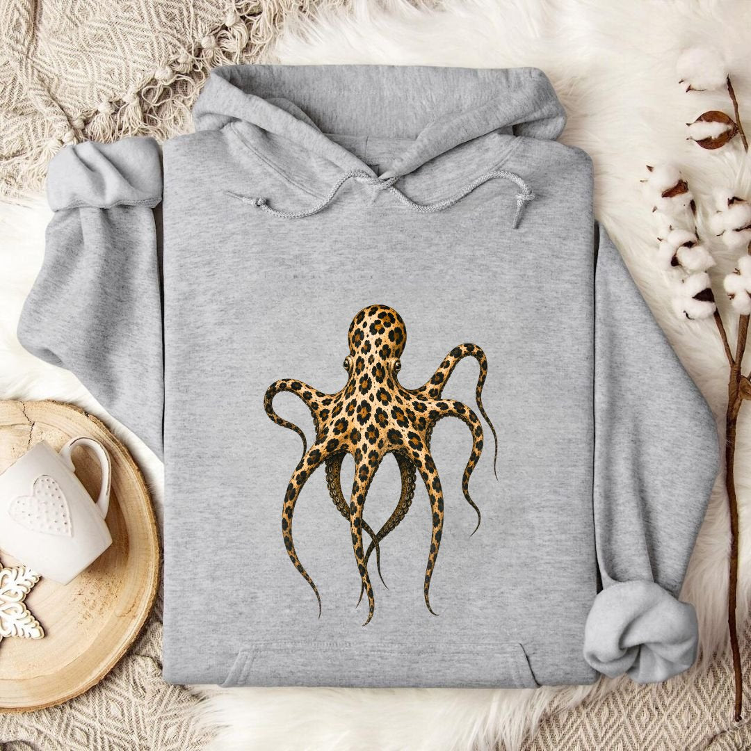 Cheetah Octopus Hoodie