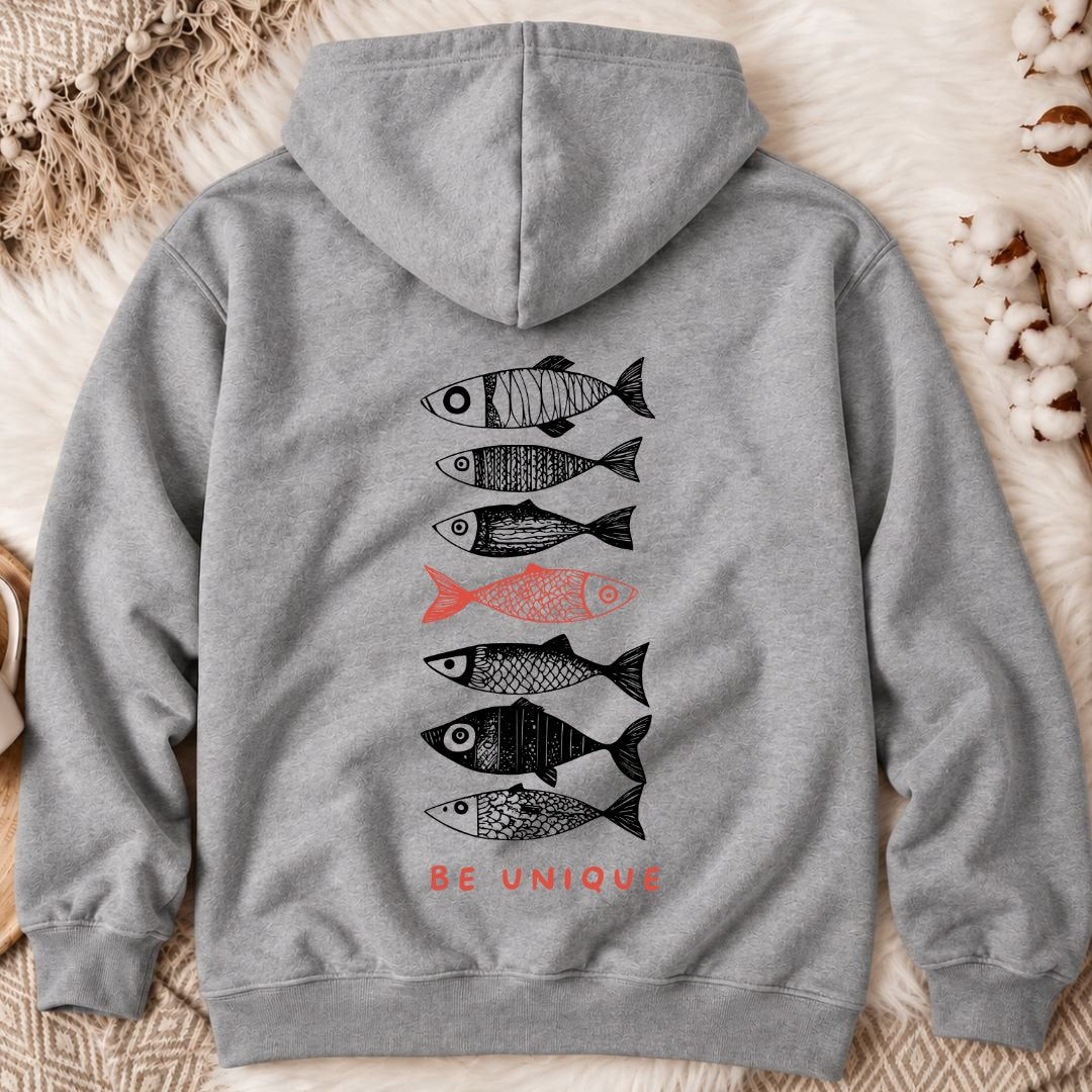Be Unique Back Print Hoodie