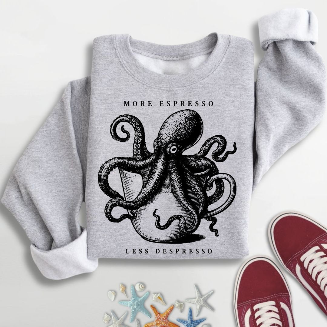 Espresso Octopus Sweatshirt
