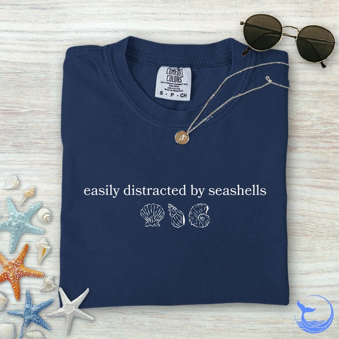 Distracted By Seashells Comfort Colors T-Shirt