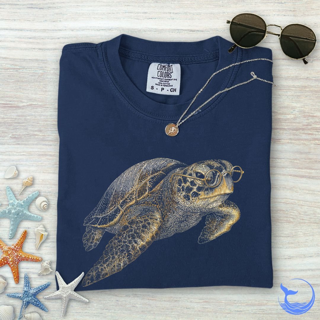 Scholar Turtle Comfort Colors T-Shirt