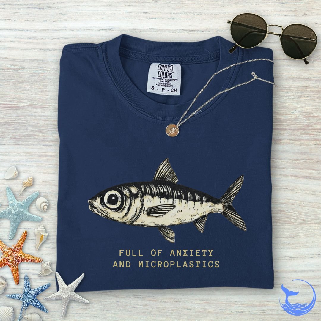 Anxiety & Microplastics Sardine Comfort Colors T-Shirt