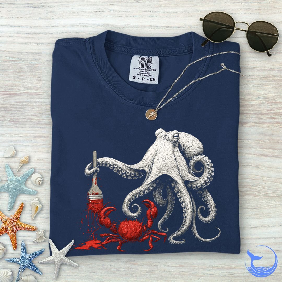 Off To Paint Stuff, Octopus Comfort Colors T-Shirt
