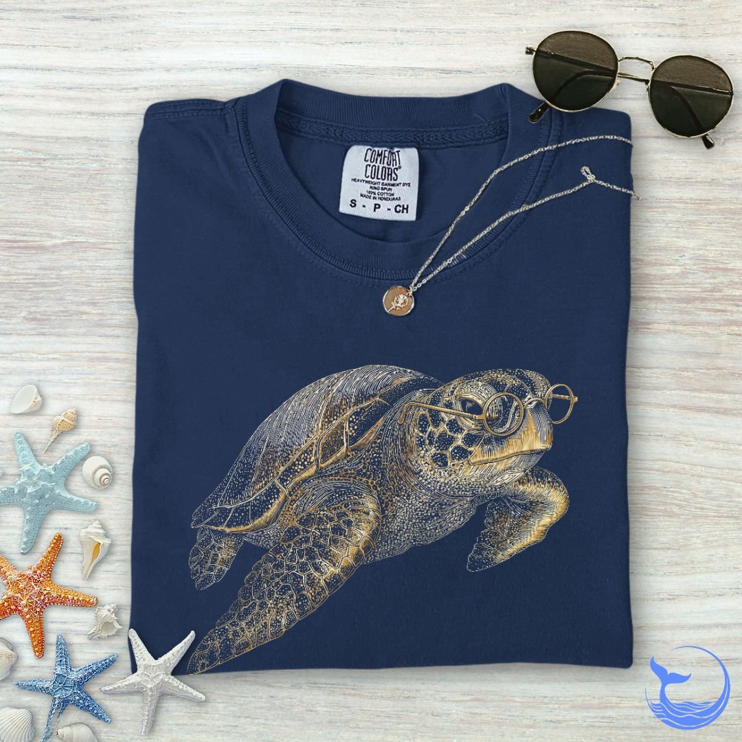 Scholar Turtle Comfort Colors T-Shirt