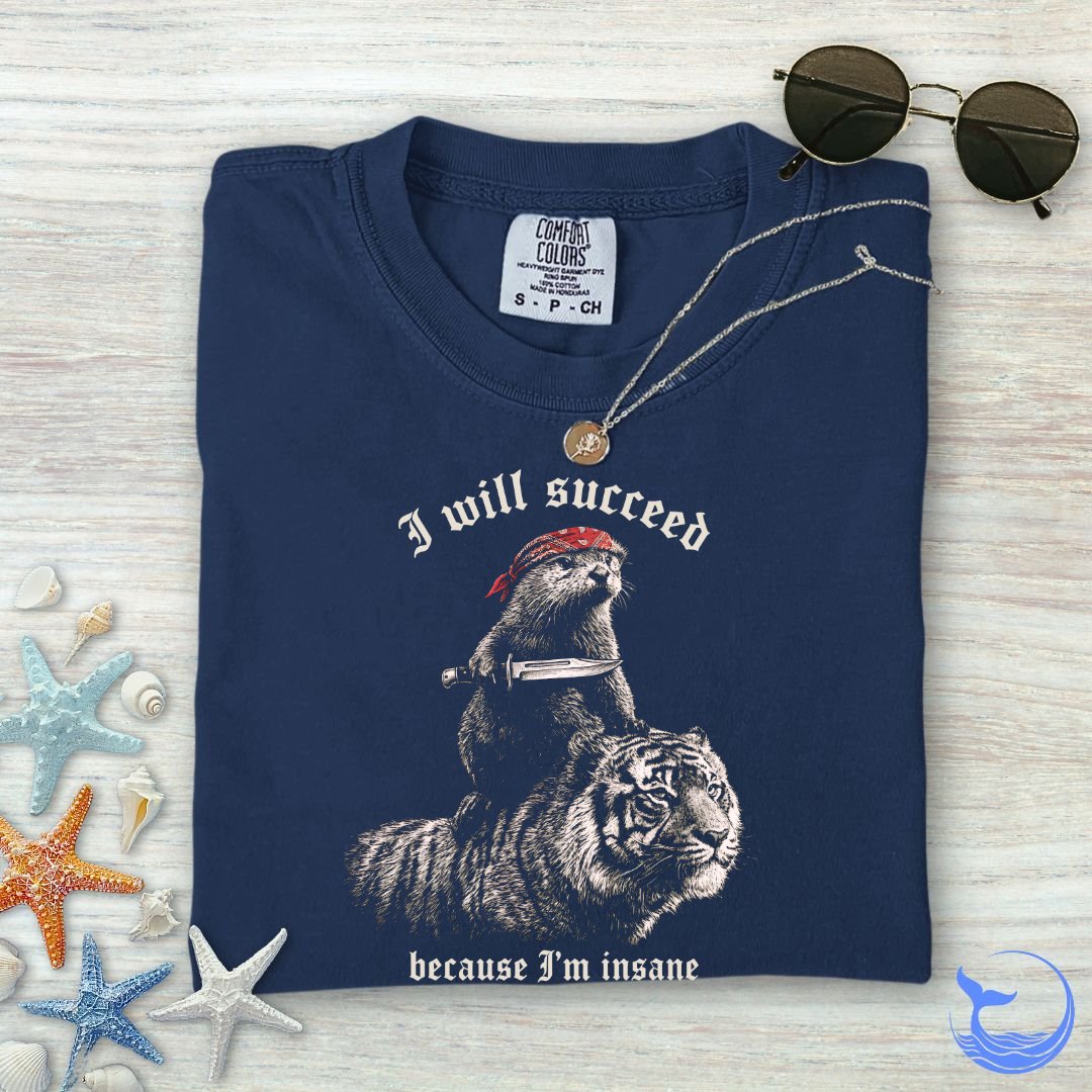 I Will Succeed, Sea Otter Comfort Colors T-Shirt