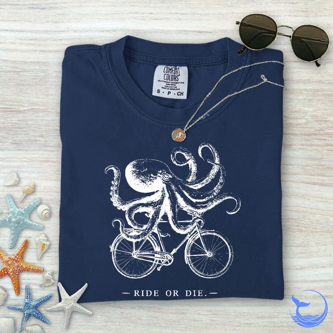 Ride Or Die Octopus Comfort Colors T-Shirt