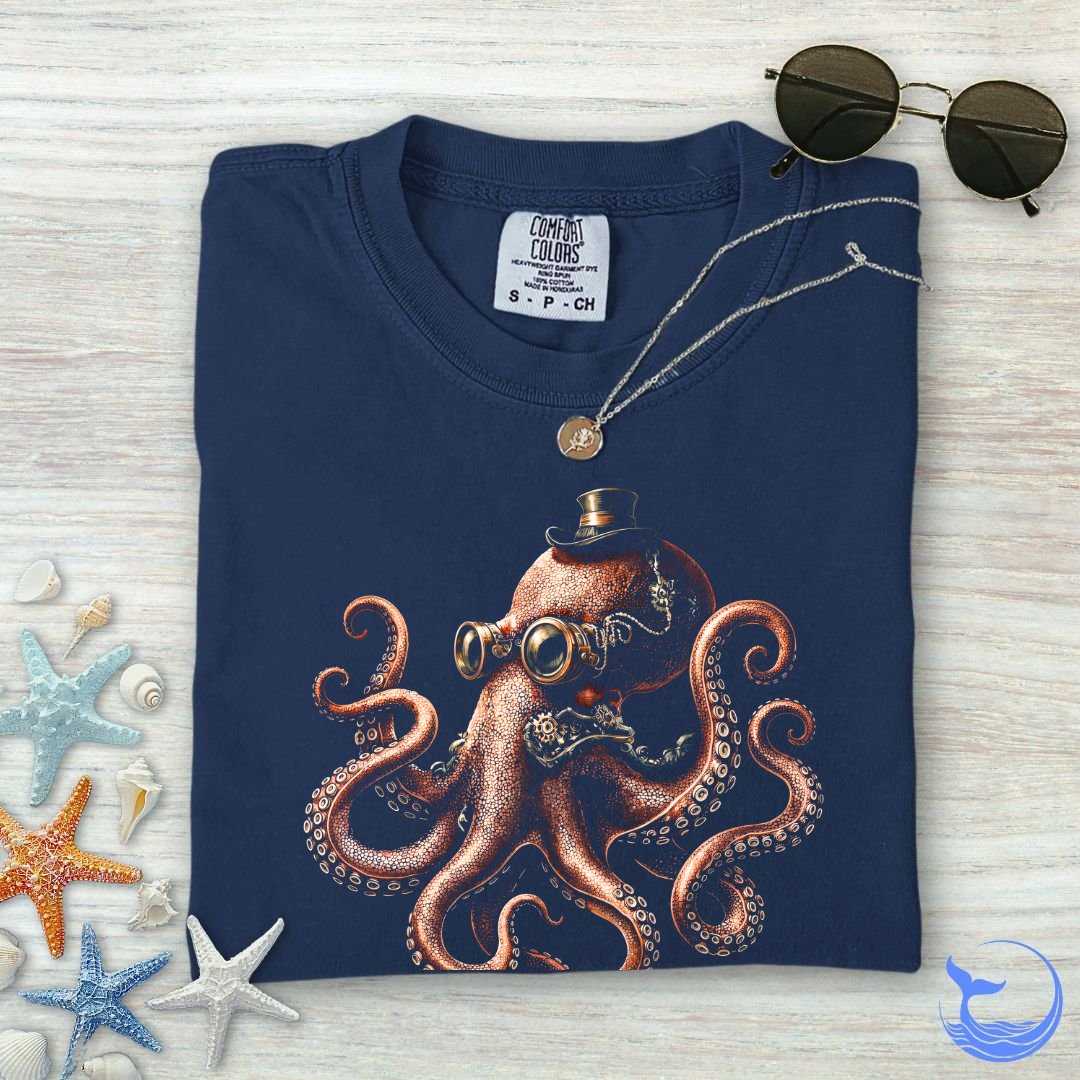 Steampunk Octopus Comfort Colors T-Shirt