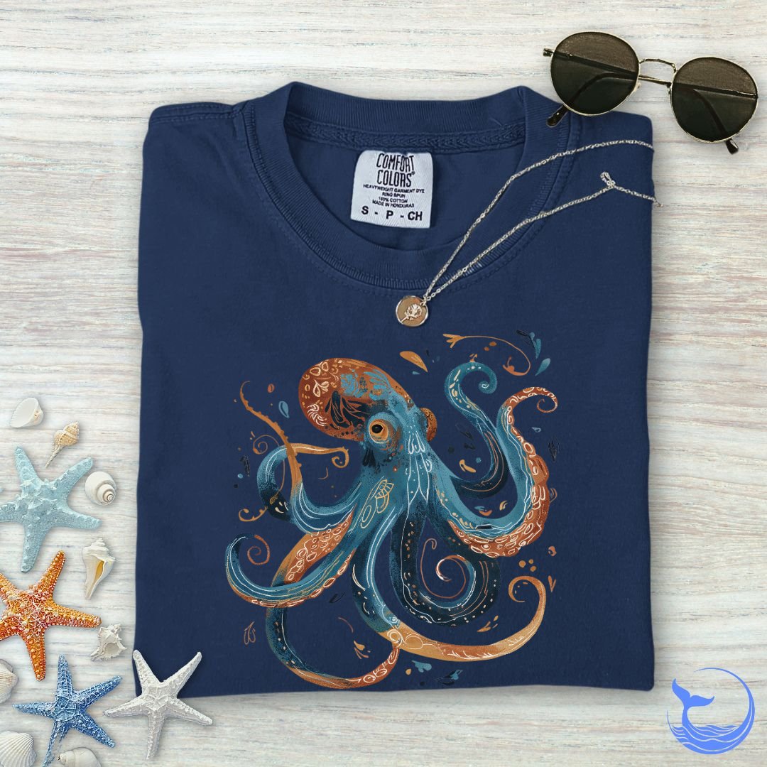 Boho Octopus Comfort Colors T-Shirt