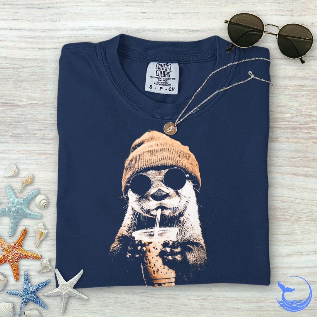 Hipster Otter Comfort Colors T-Shirt