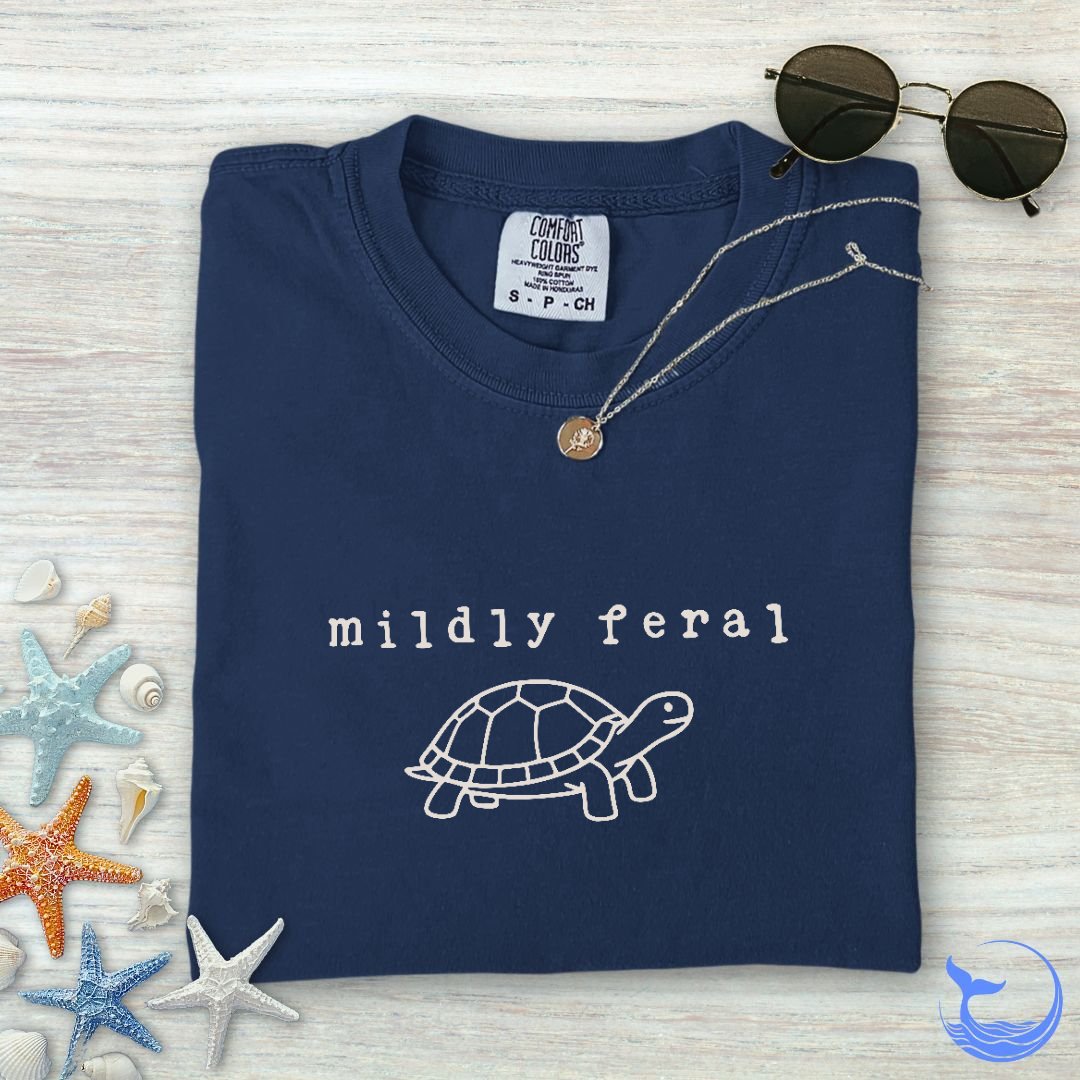 Mildly Feral Turtle Comfort Colors T-Shirt