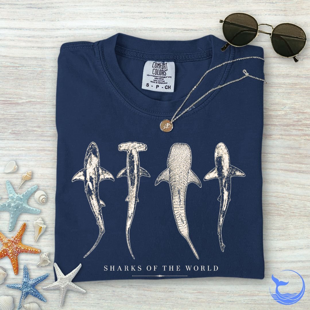 Sharks Of The World Comfort Colors T-Shirt