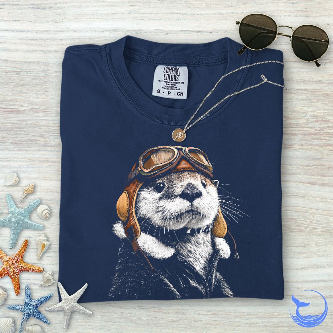 Aviator Otter Comfort Colors T-Shirt