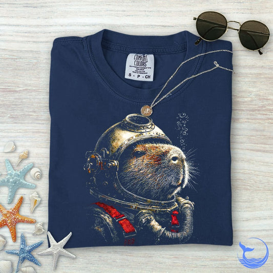 Deep Sea Capybara Comfort Colors T-Shirt
