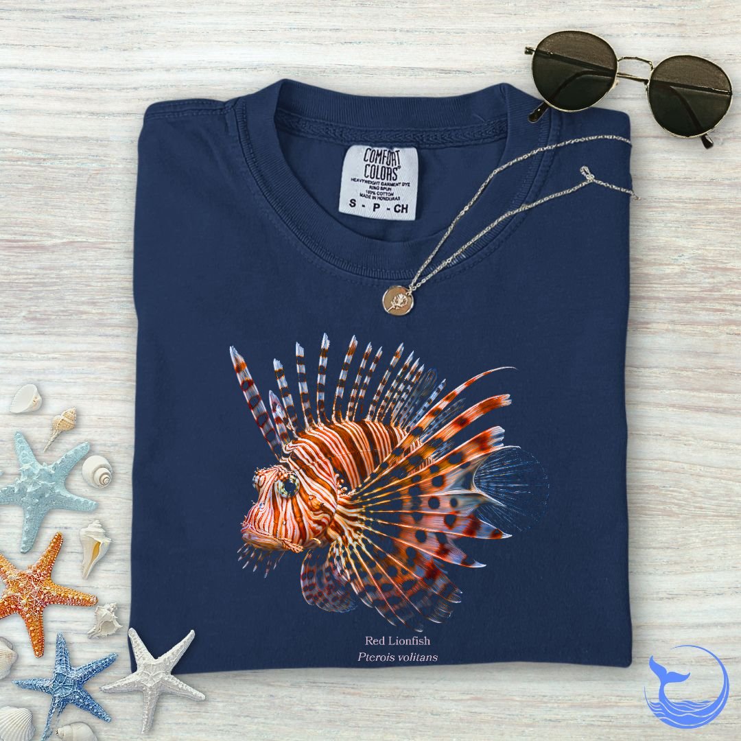 Red Lionfish Comfort Colors T-Shirt