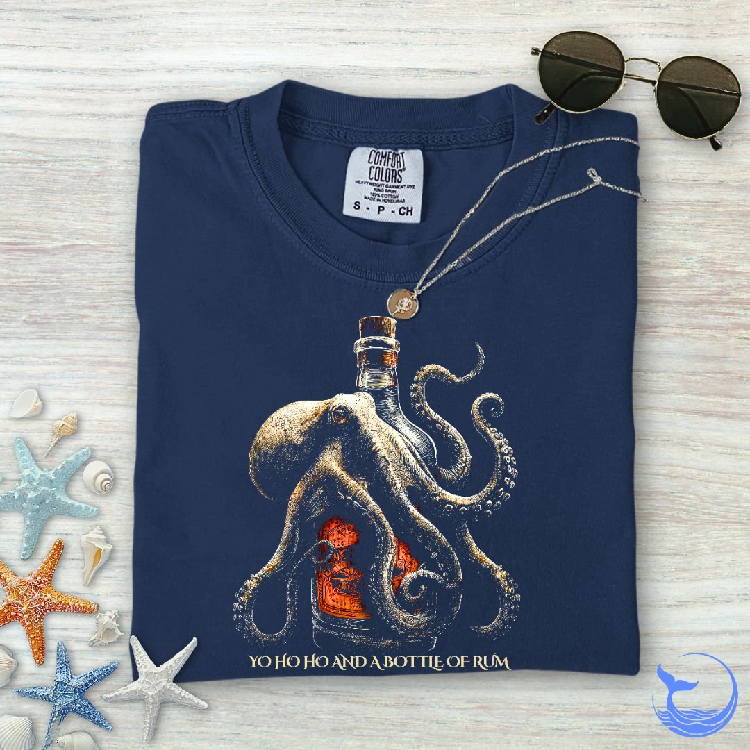 Octopus & Rum Comfort Colors T-Shirt