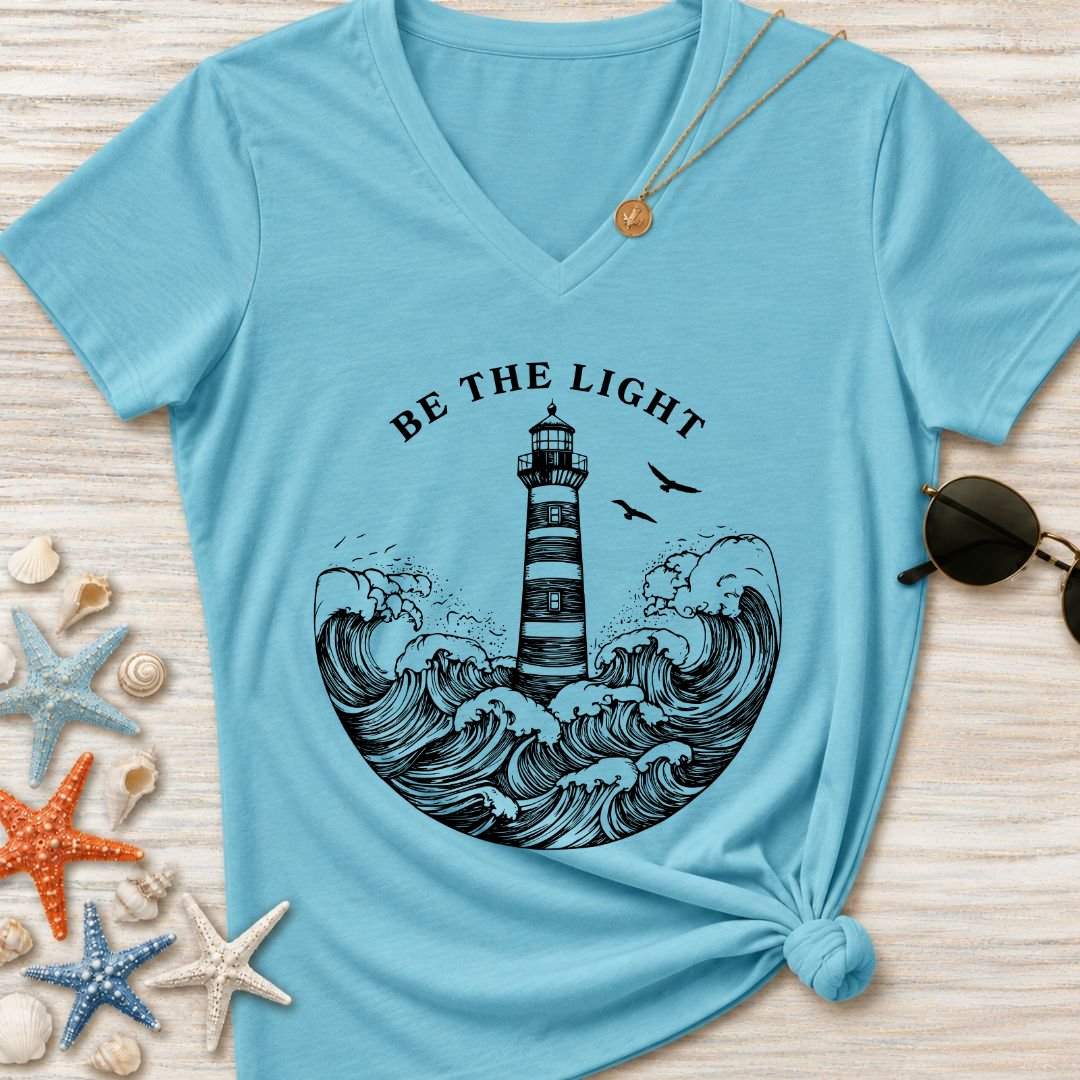Be The Light Women's V-Neck T-Shirt