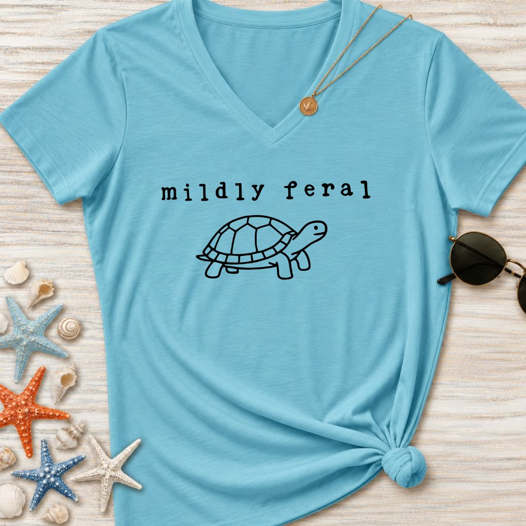 Mildly Feral Women's V-Neck T-Shirt