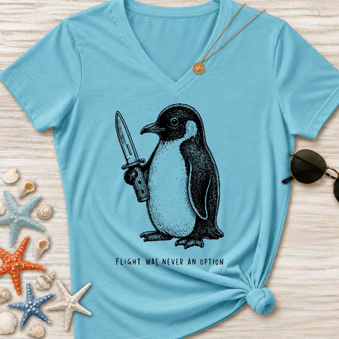 Flight Was Not An Option Women's V-Neck T-Shirt
