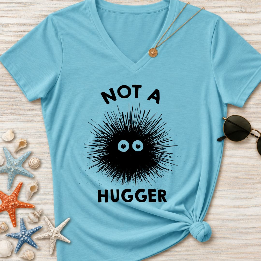 Not A Hugger Women's V-Neck T-Shirt