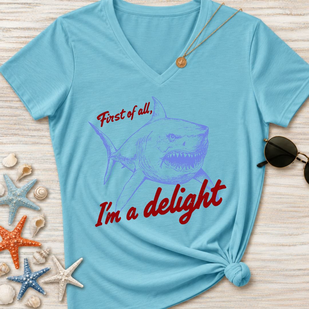 I'm a Delight Women's V-Neck T-Shirt