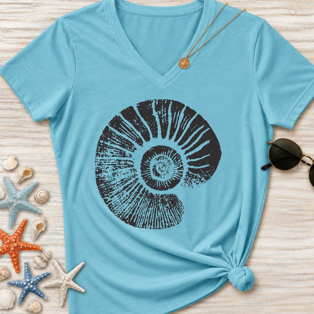 Ammonite Women's V-Neck T-Shirt