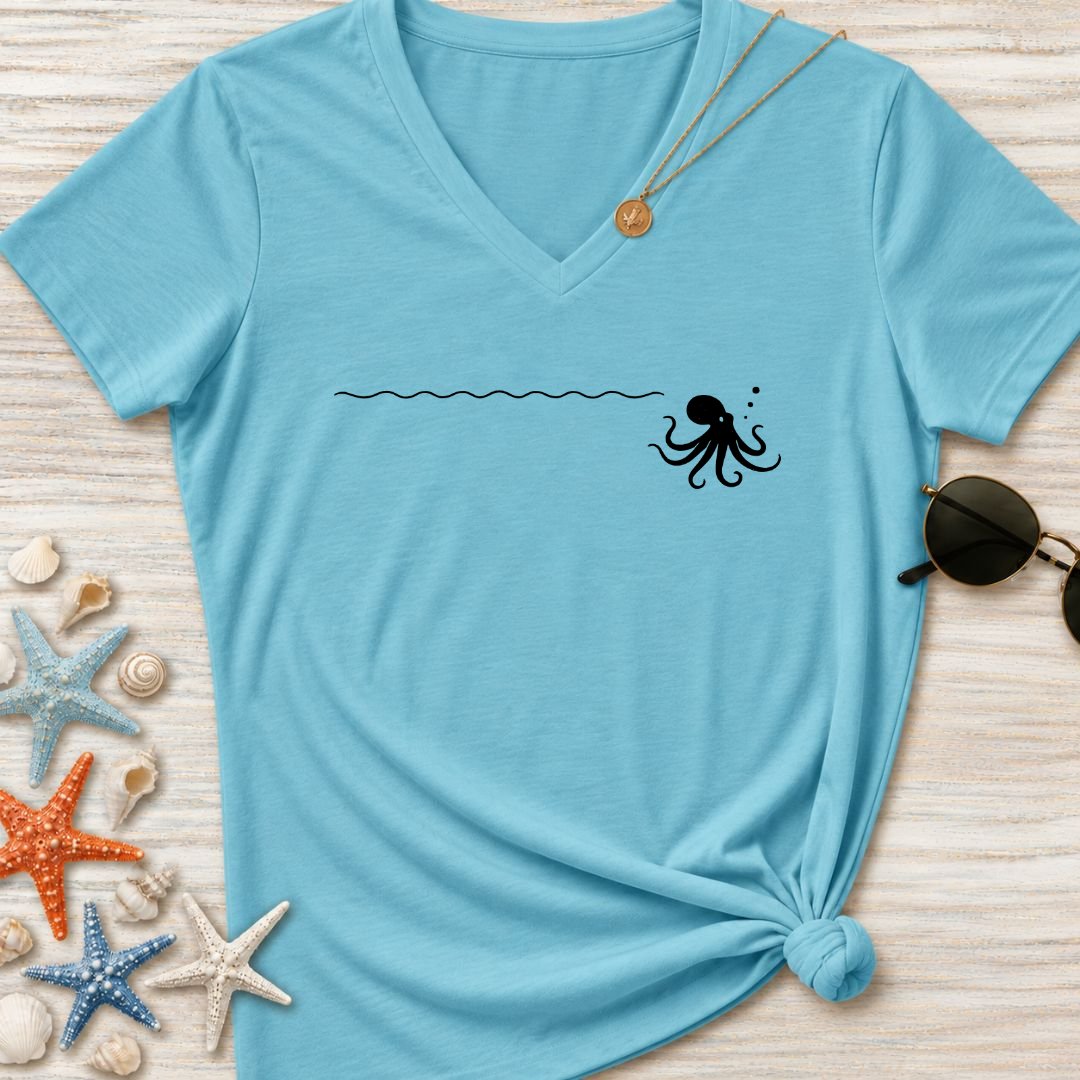 Octopus Trail Women's V-Neck T-Shirt