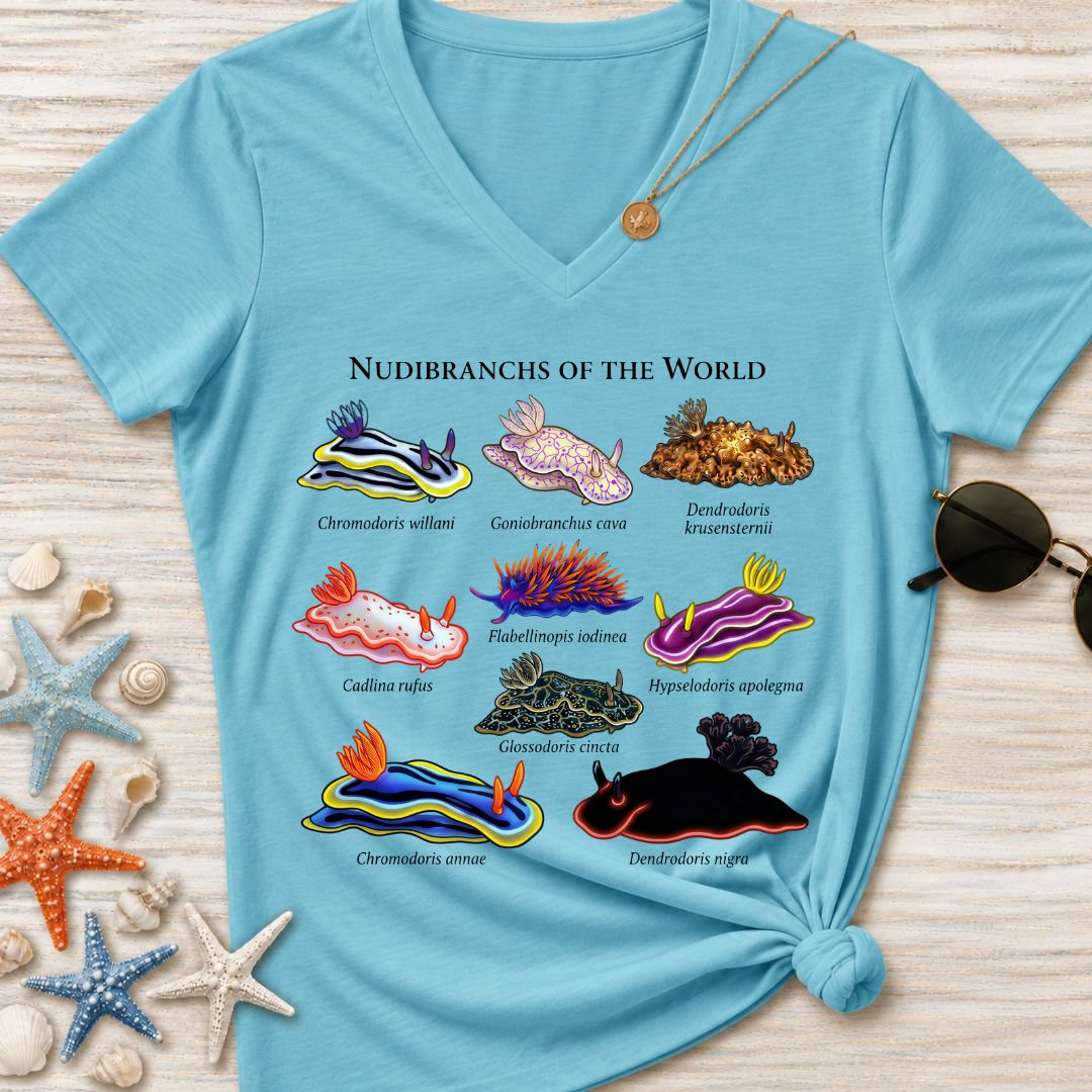 Nudibranchs Of The World Women's V-Neck T-Shirt