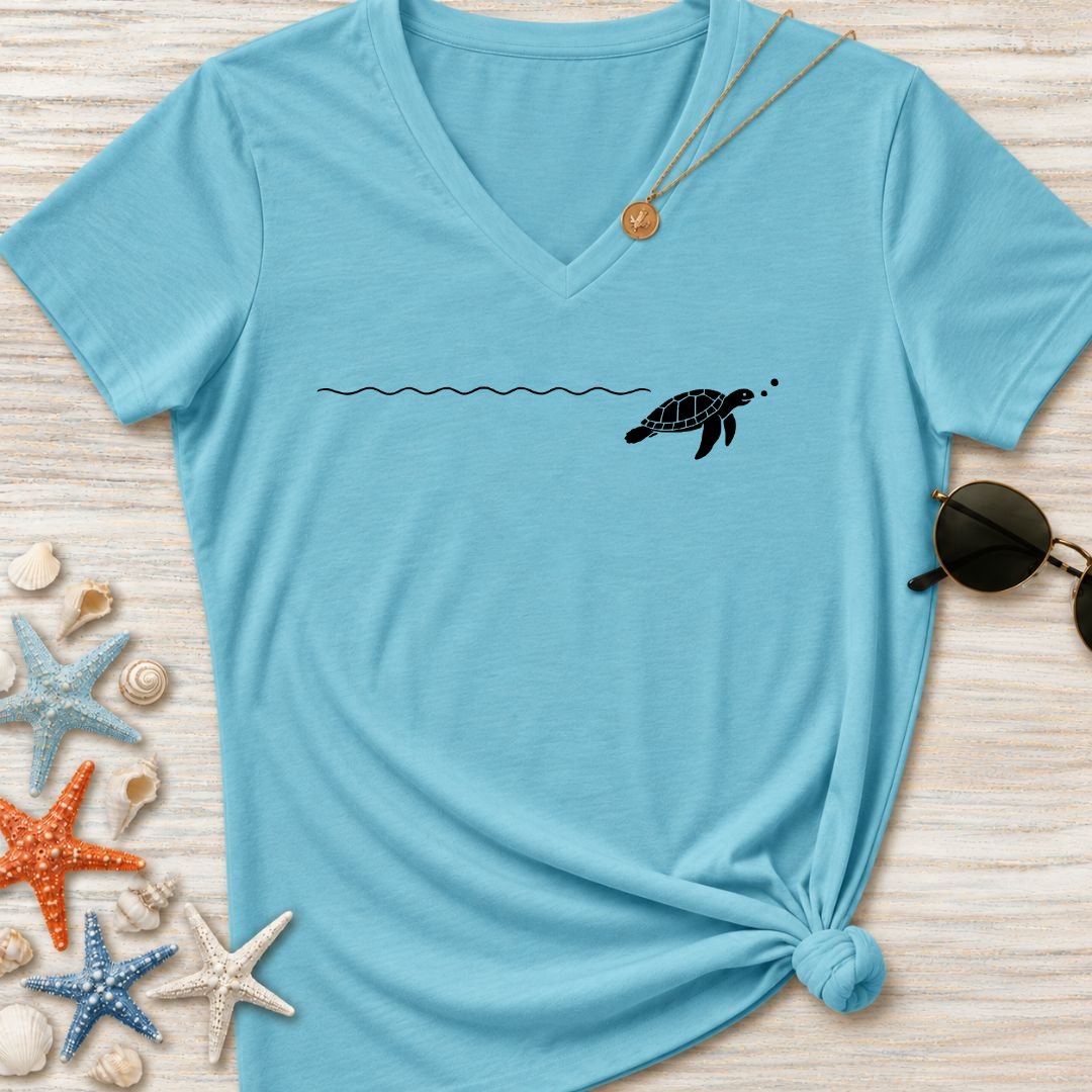 Turtle Trail Women's V-Neck T-Shirt