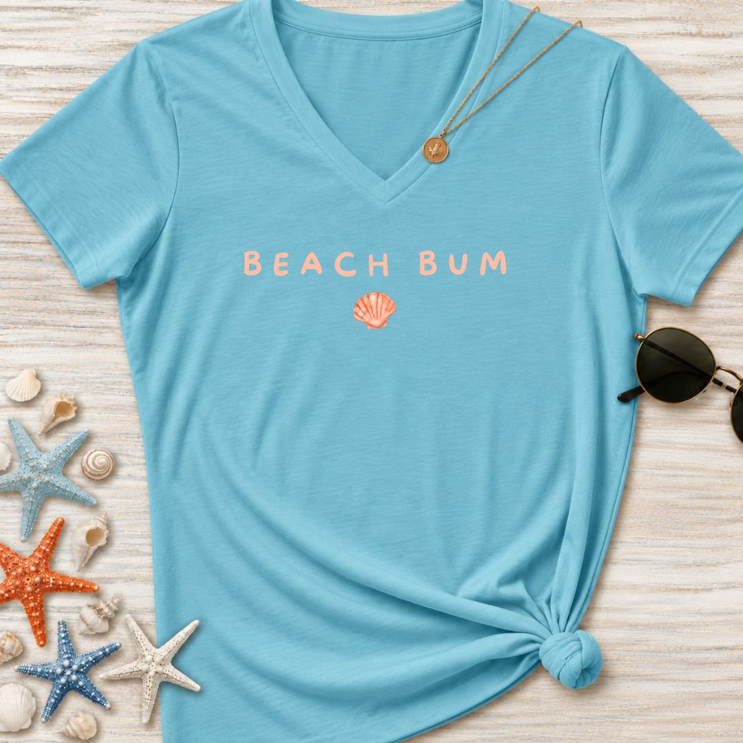 Beach Bum Women's V-Neck T-Shirt