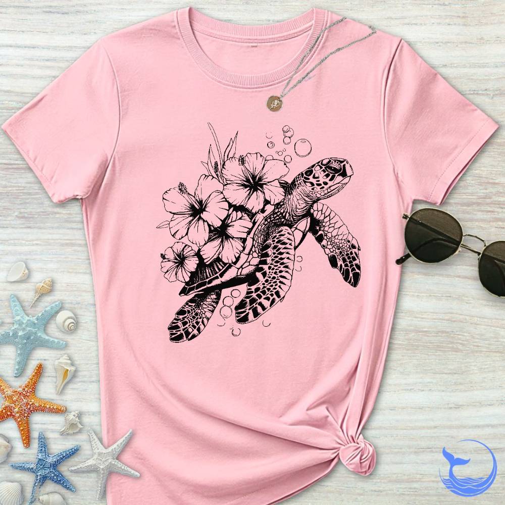 Turtle & Flowers Women's T-Shirt