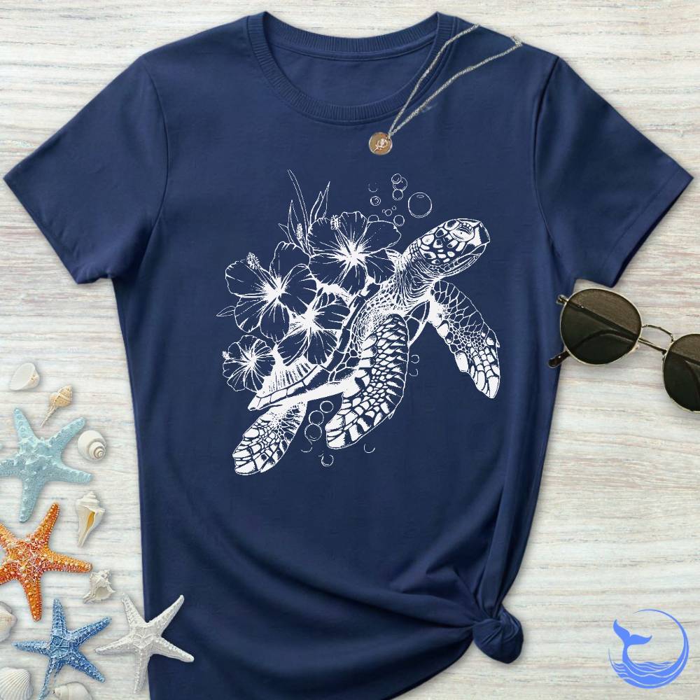 Turtle & Flowers Women's T-Shirt