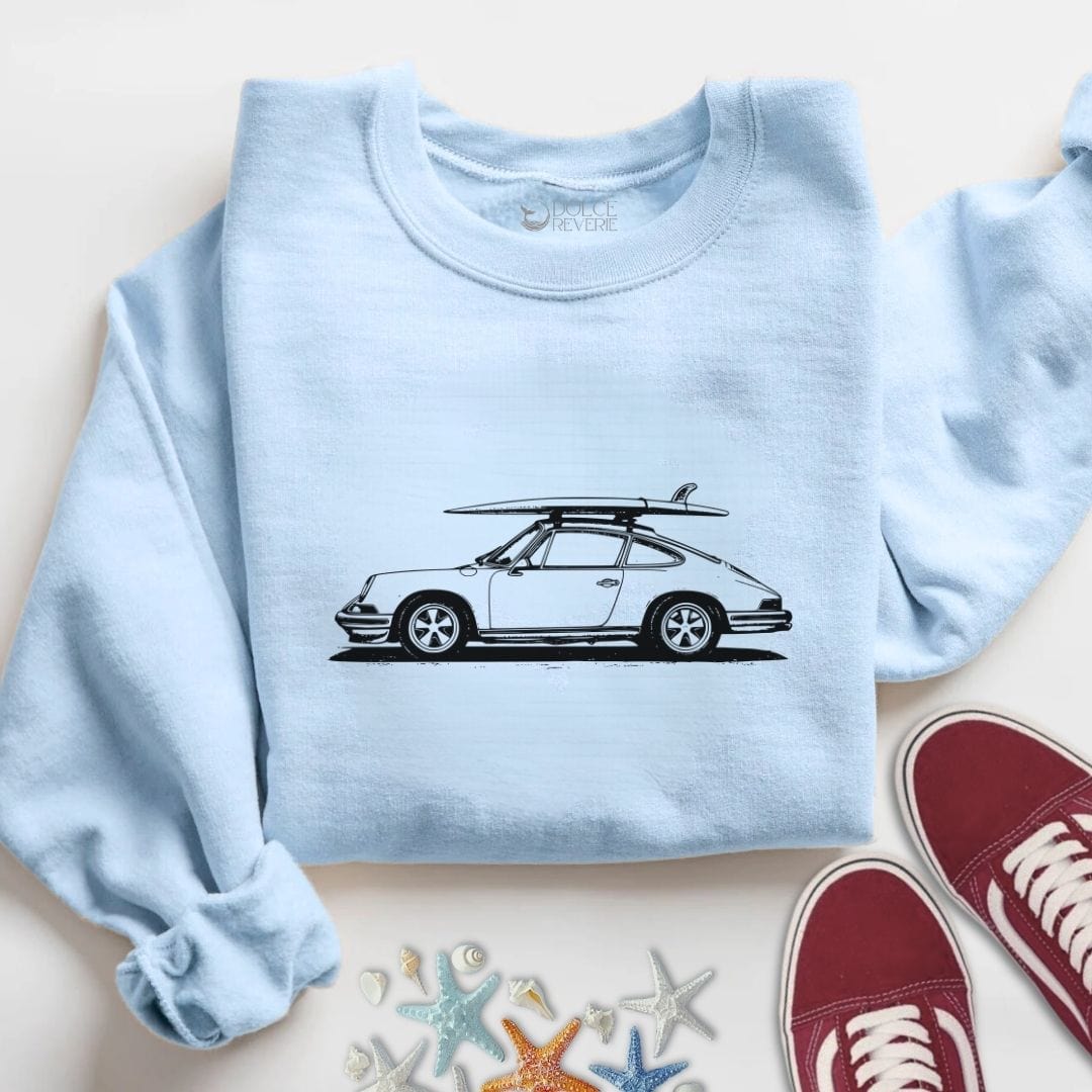 Vintage Porsche Sweatshirt S / Light Blue
