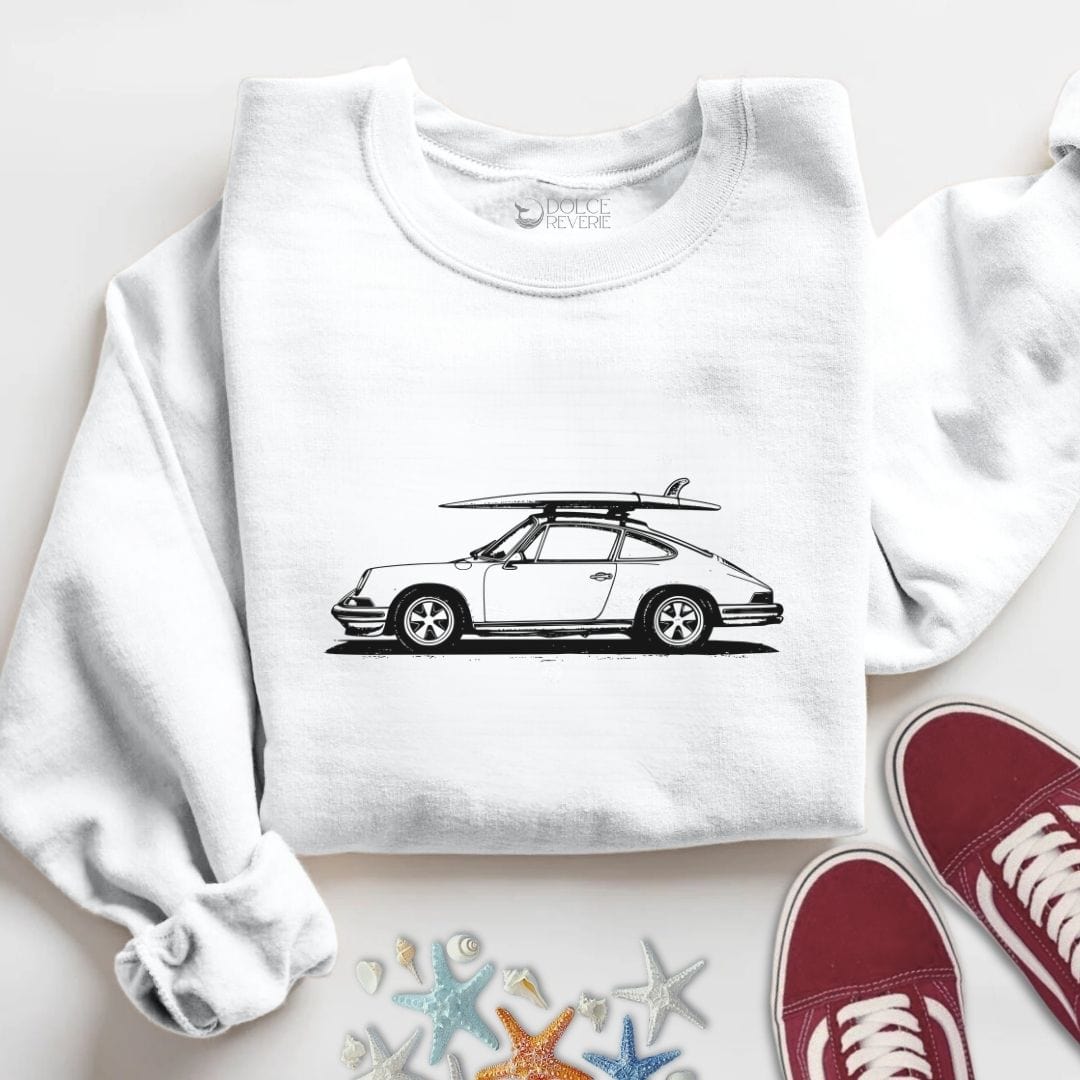Vintage Porsche Sweatshirt S / White
