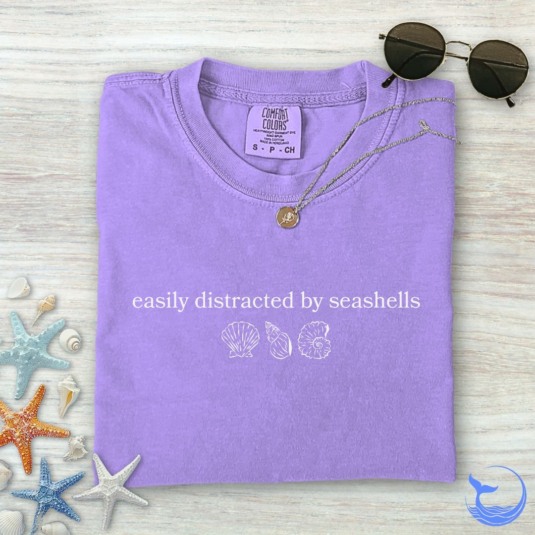 Distracted By Seashells Comfort Colors T-Shirt