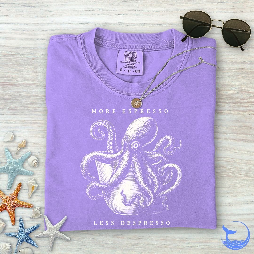 Espresso Octopus Comfort Colors T-Shirt