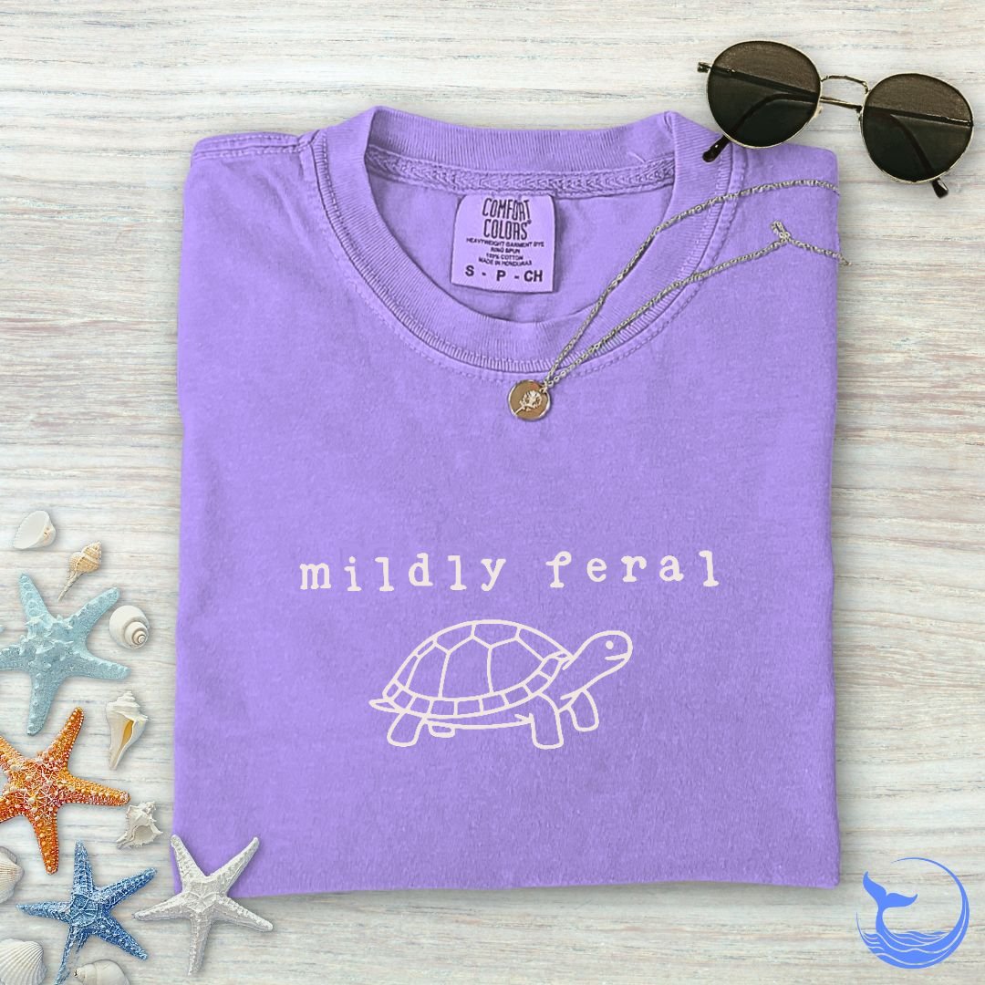 Mildly Feral Turtle Comfort Colors T-Shirt