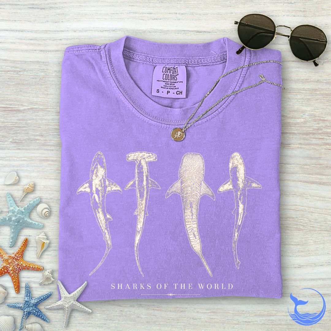 Sharks Of The World Comfort Colors T-Shirt