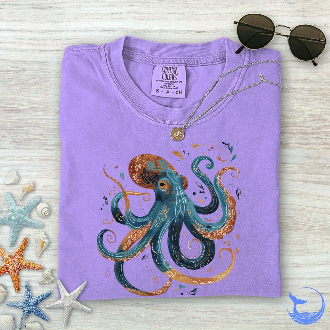 Boho Octopus Comfort Colors T-Shirt