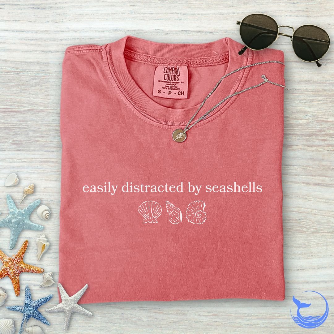 Distracted By Seashells Comfort Colors T-Shirt