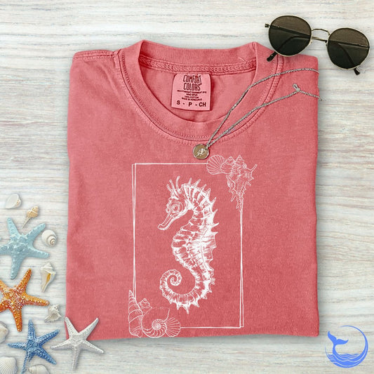 Vintage Seahorse Comfort Colors T-Shirt