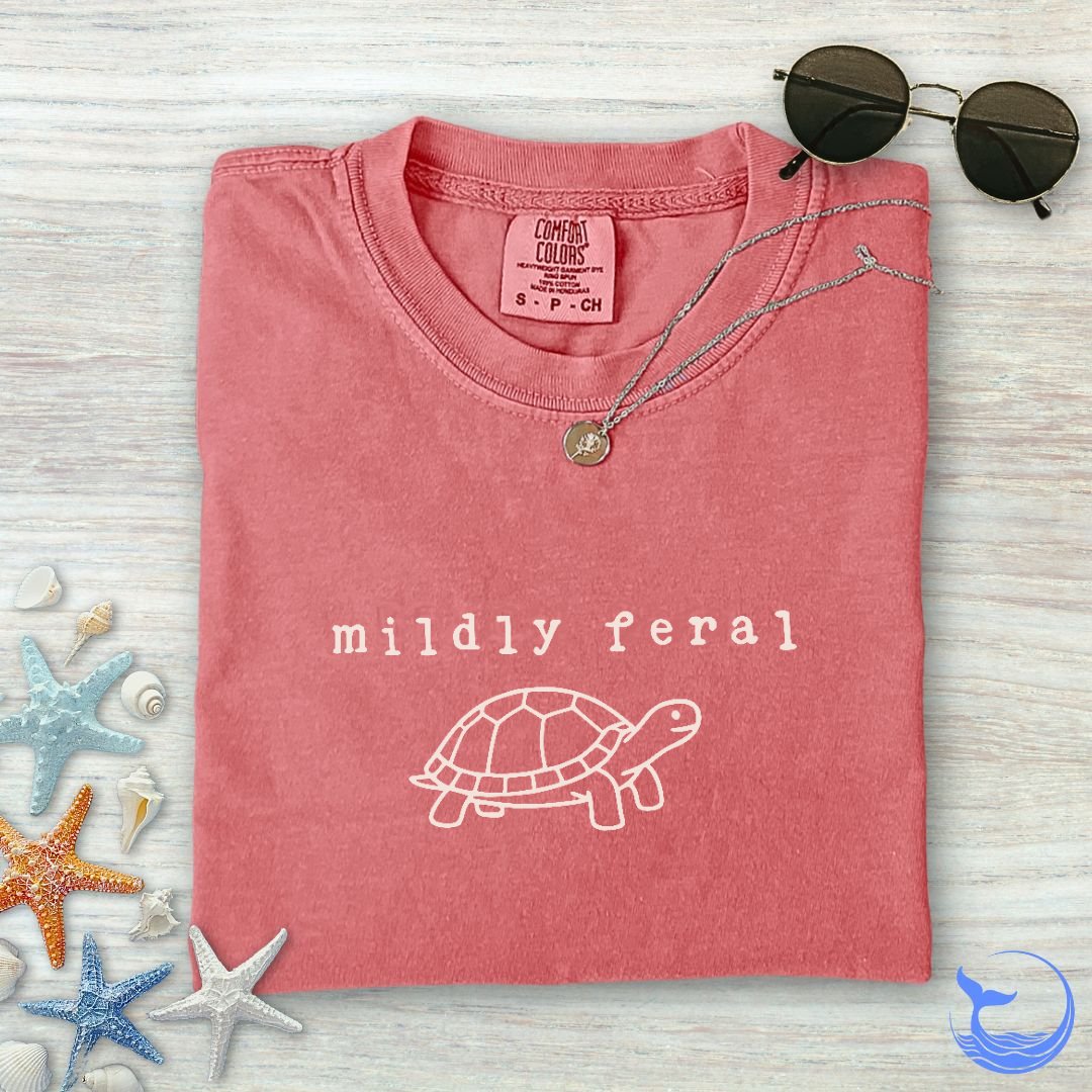 Mildly Feral Turtle Comfort Colors T-Shirt