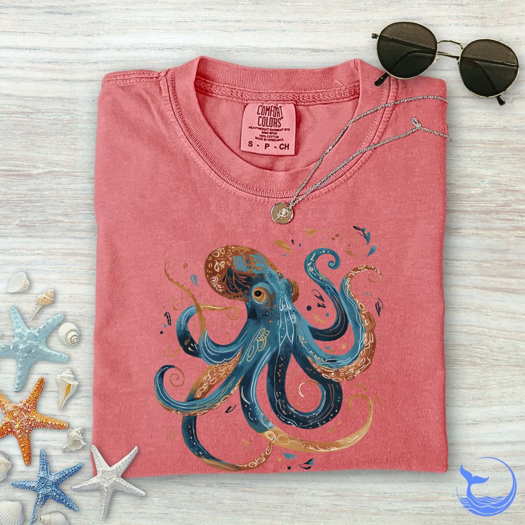 Boho Octopus Comfort Colors T-Shirt