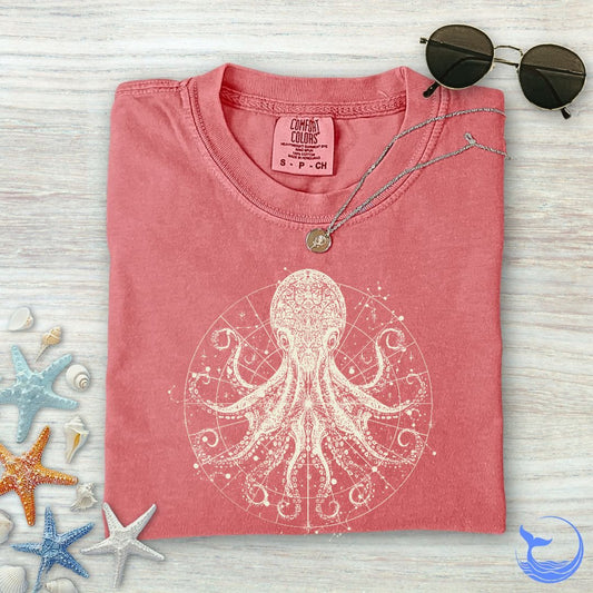 Celestial Octopus Comfort Colors T-Shirt