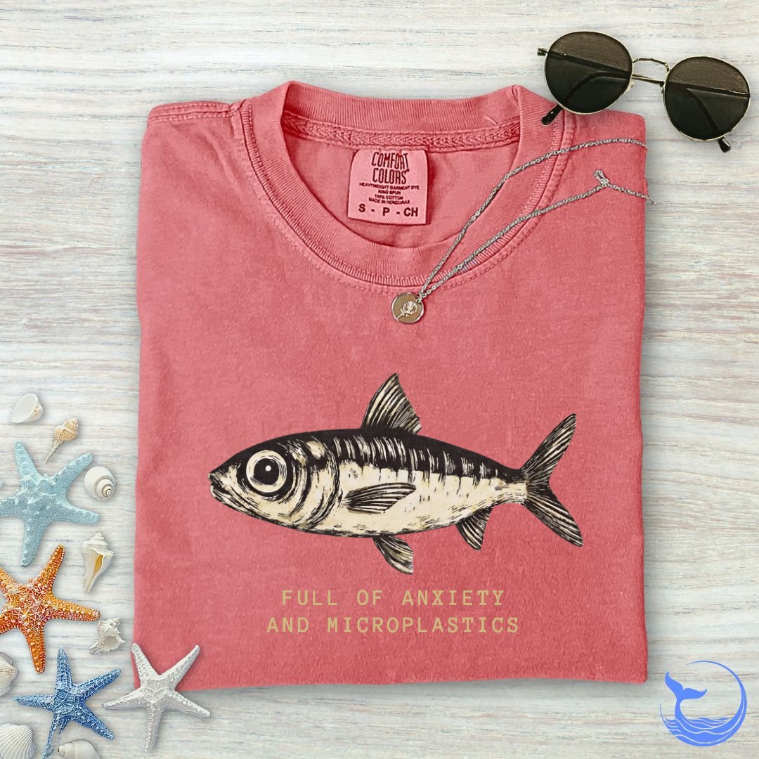 Anxiety & Microplastics Sardine Comfort Colors T-Shirt