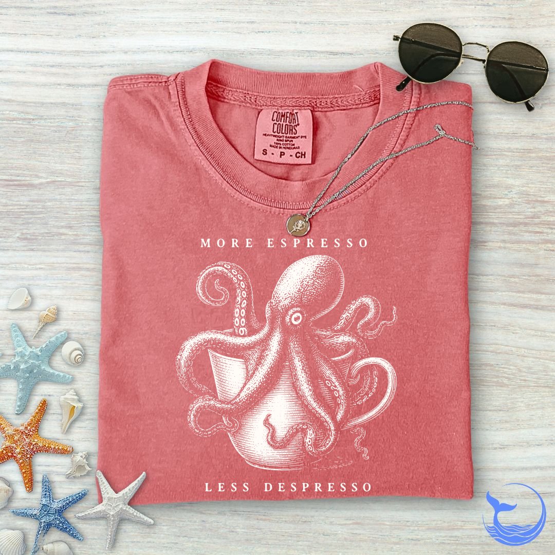 Espresso Octopus Comfort Colors T-Shirt