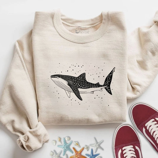 Whale Shark Sweatshirt S / Sand