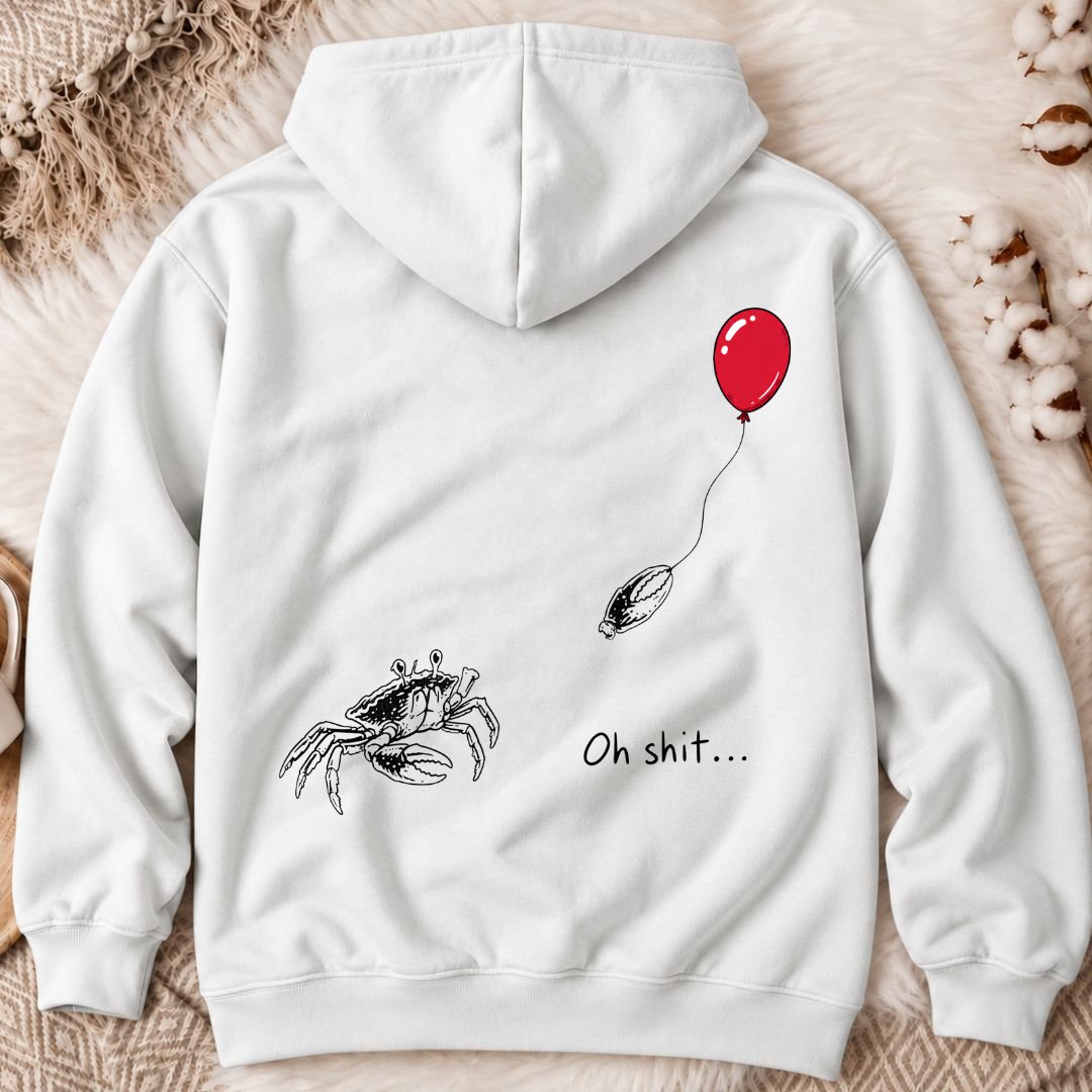 Oh...Crab Back Print Hoodie