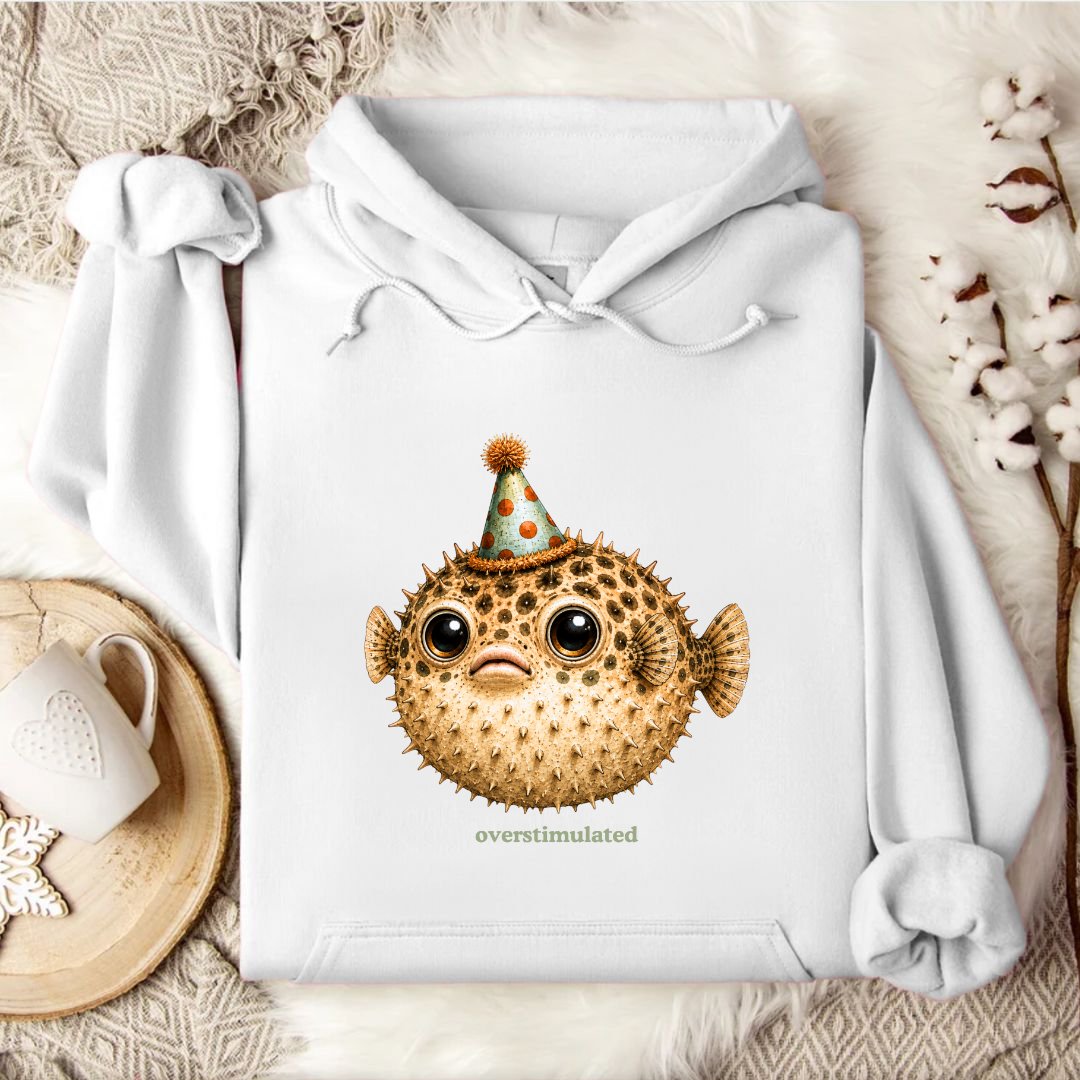 Overstimulated Pufferfish Hoodie